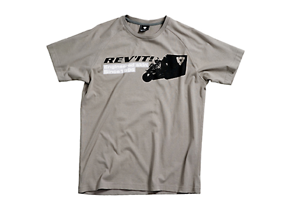 T-shirt men stamp es grey